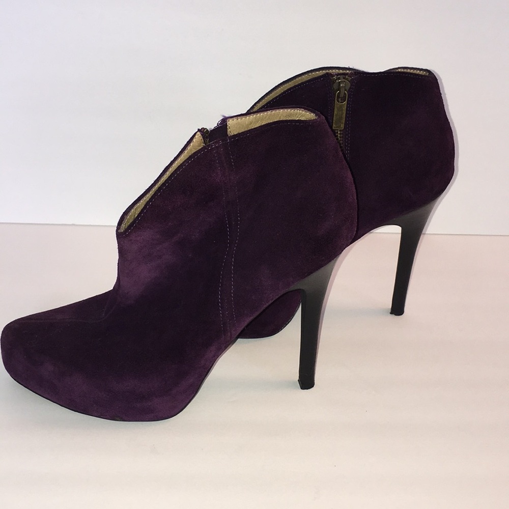 Jessica Simpson purple stiletto ankle boots